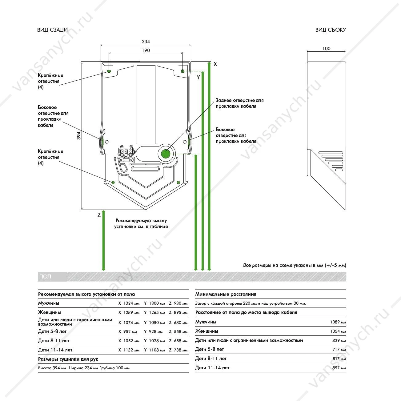Сушилка для рук DYSON Airblade  HU02 White