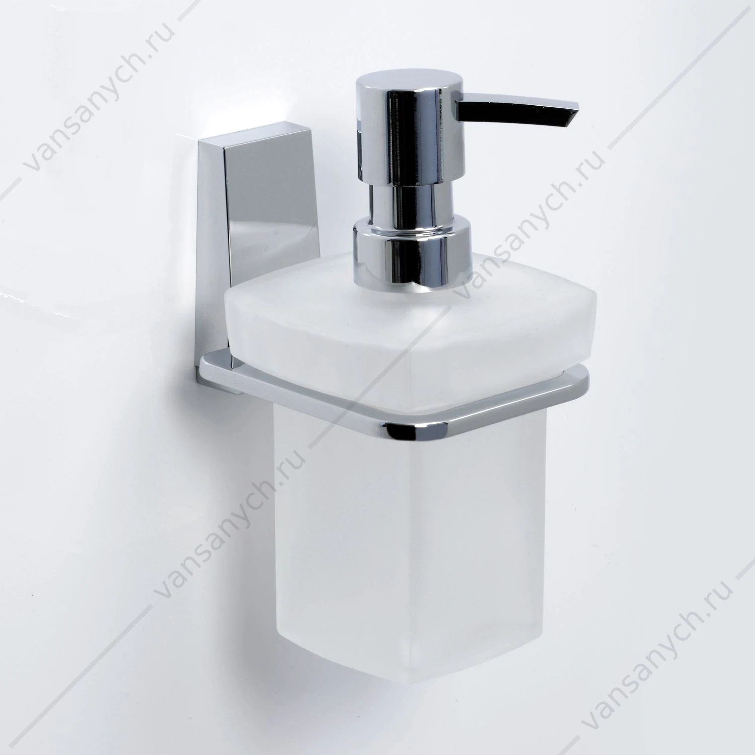 Дозатор для жидкого мыла, Lopau K-6000, хром, K-6099