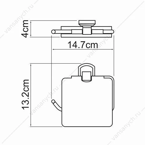 Держатель туалетной бумаги, Oder K-3000, хром, K-3025