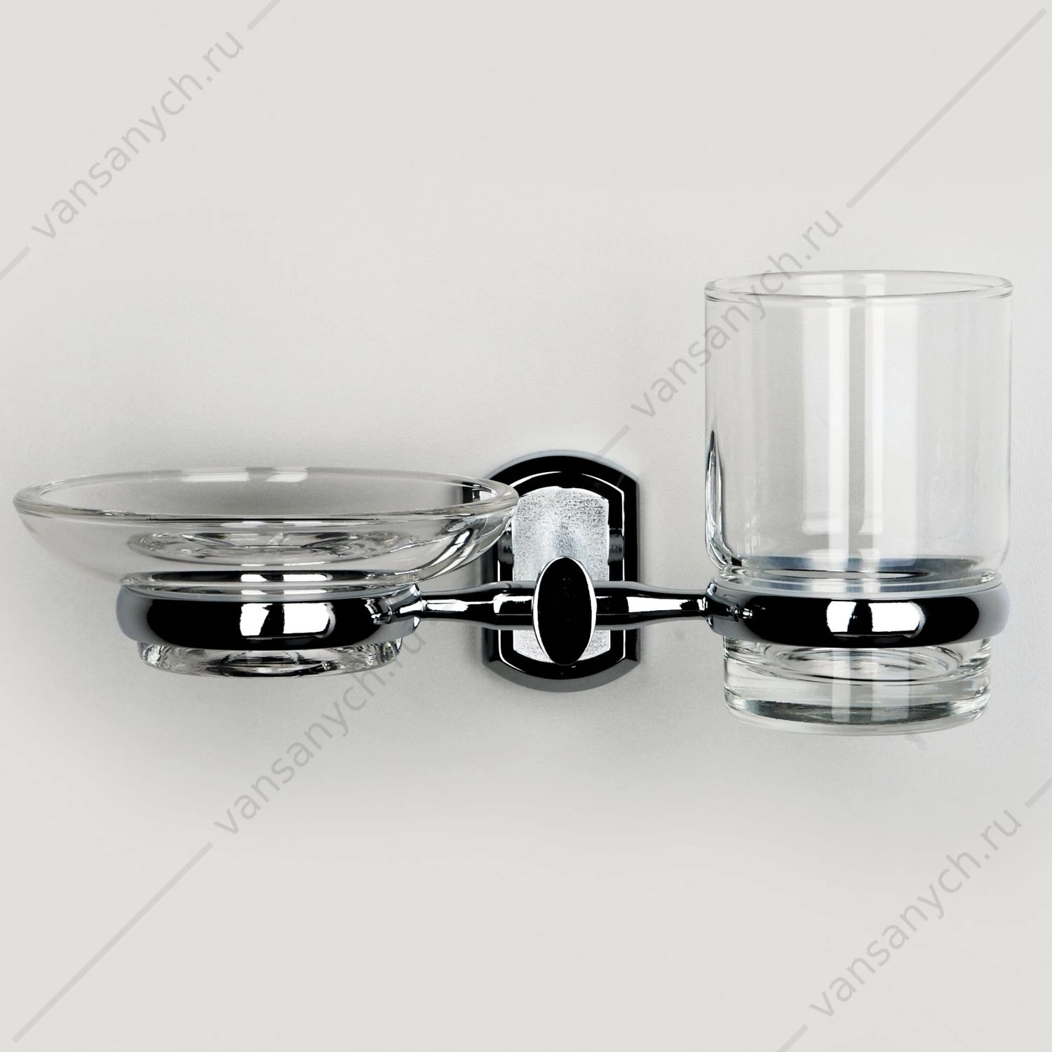Держатель стакана и мыльницы, Oder K-3000, хром, K-3026