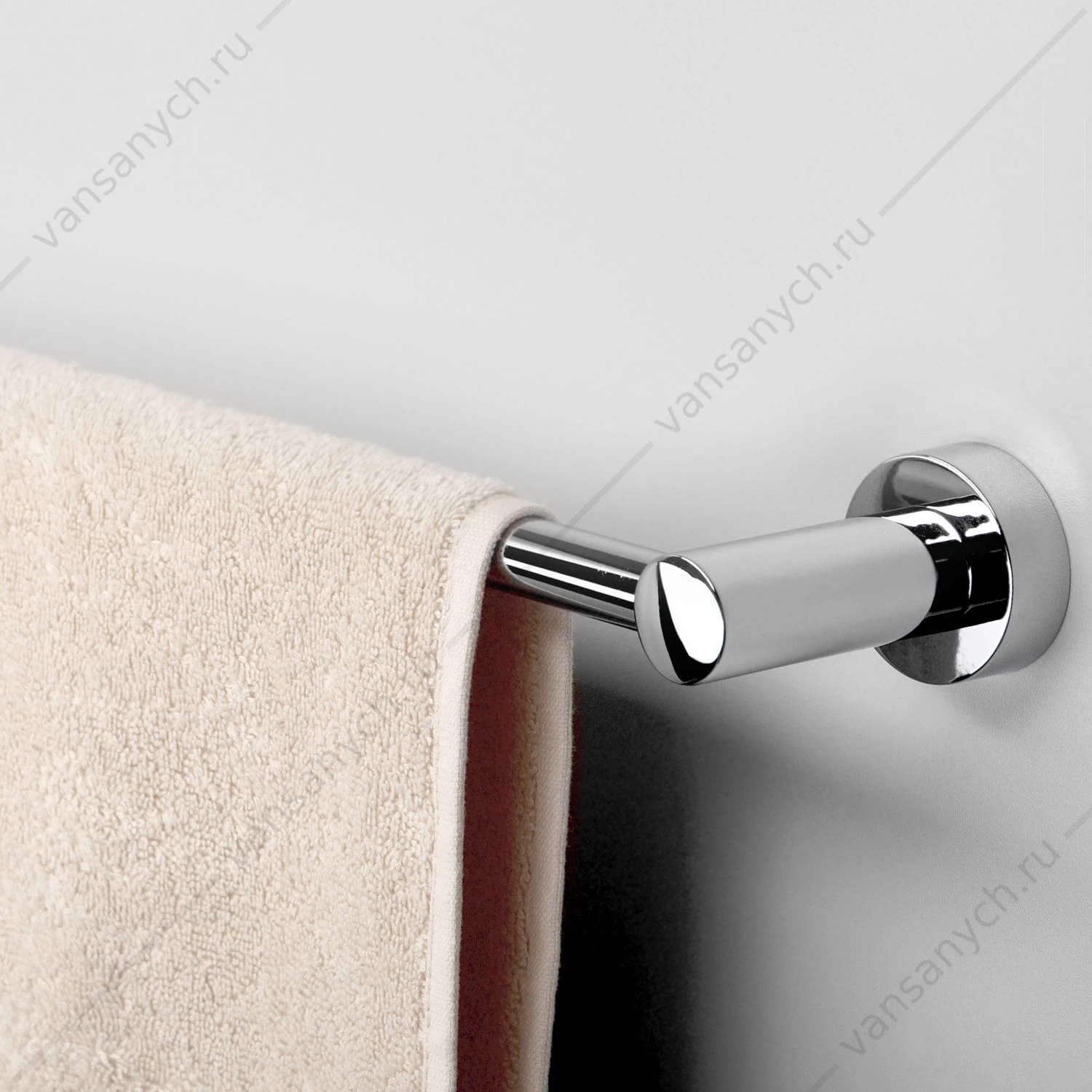 Держатель полотенец одинарный, Donau K-9400, хром, K-9430