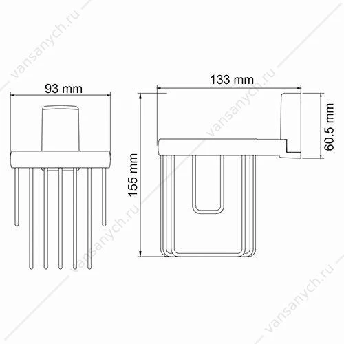 Держатель освежителя, Leine K-5000, хром, K-5045