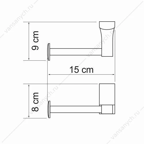 Держатель туалетной бумаги, Leine K-5000, хром, K-5096