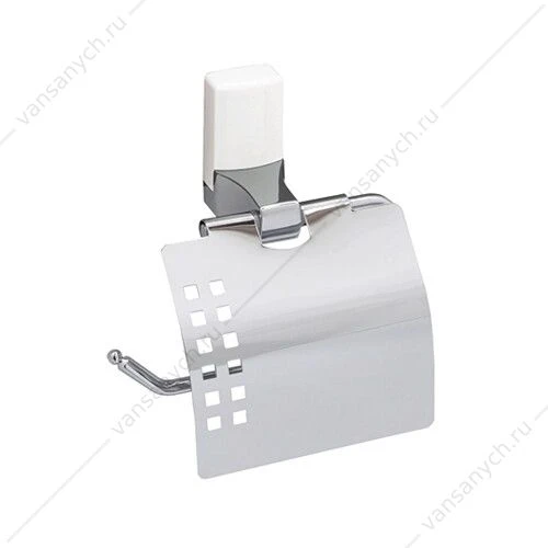 Держатель туалетной бумаги, Leine K-5000 WHITE, белый/хром, K-5025WHITE