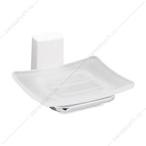 Мыльница, Leine K-5000 WHITE, белый/хром, K-5029WHITE