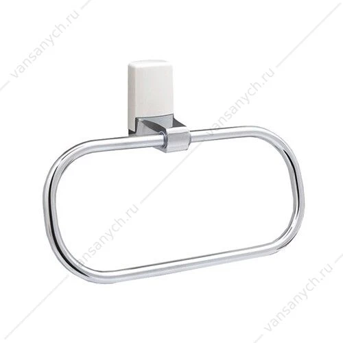 Держатель полотенец, Leine K-5000 WHITE, белый/хром, K-5060WHITE