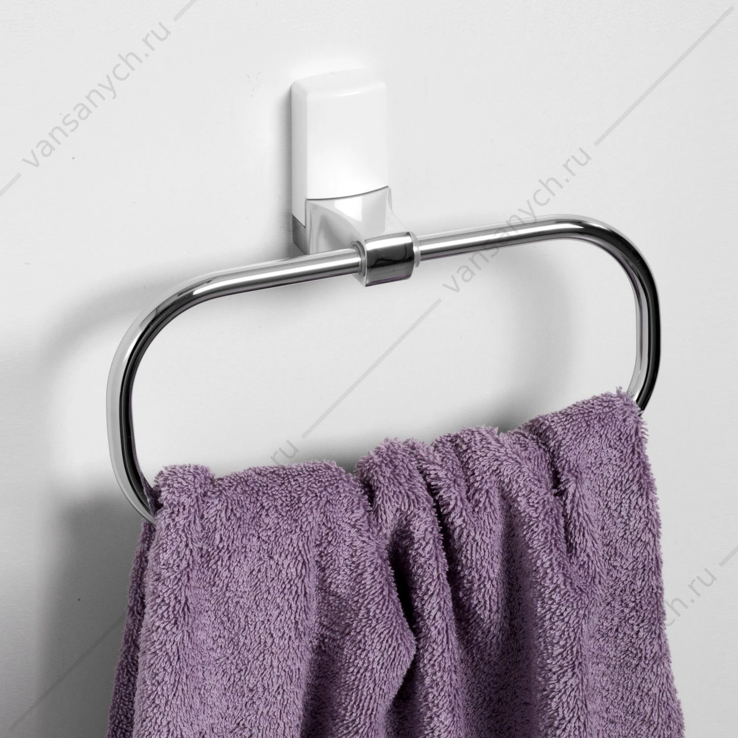 Держатель полотенец, Leine K-5000 WHITE, белый/хром, K-5060WHITE
