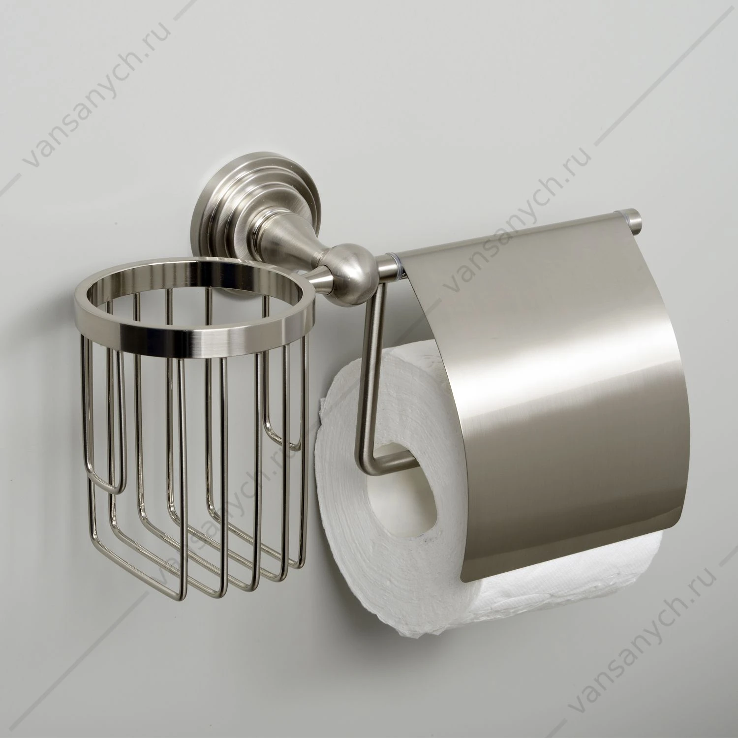 Держатель туалетной бумаги и освежителя, Ammer K-7000, Никель, K-7059