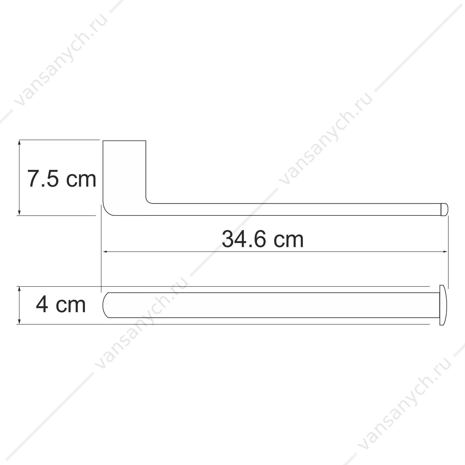 Держатель полотенец, Berkel K-6800, Хром, K-6851