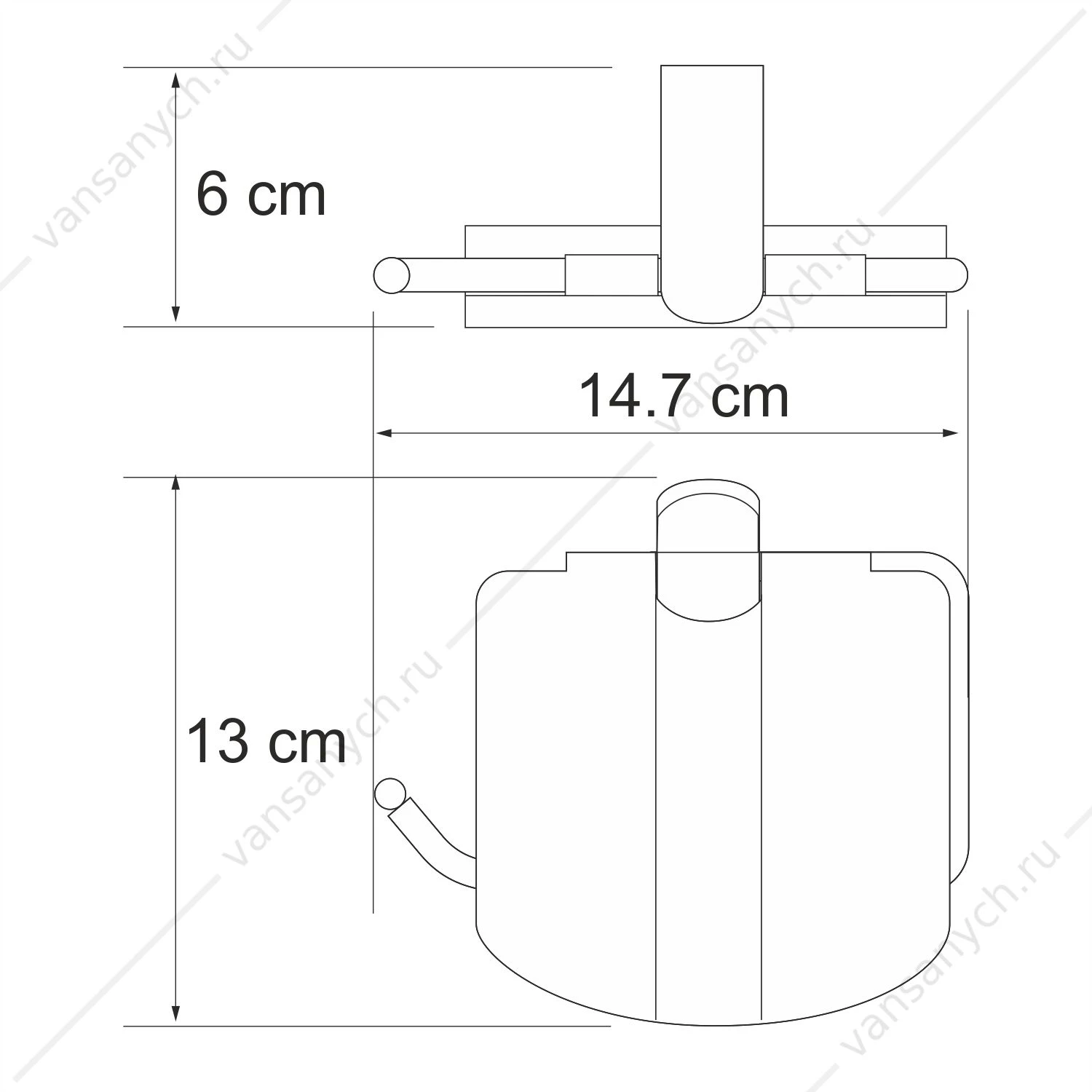 Держатель туалетной бумаги, Berkel K-6800, Хром, K-6825
