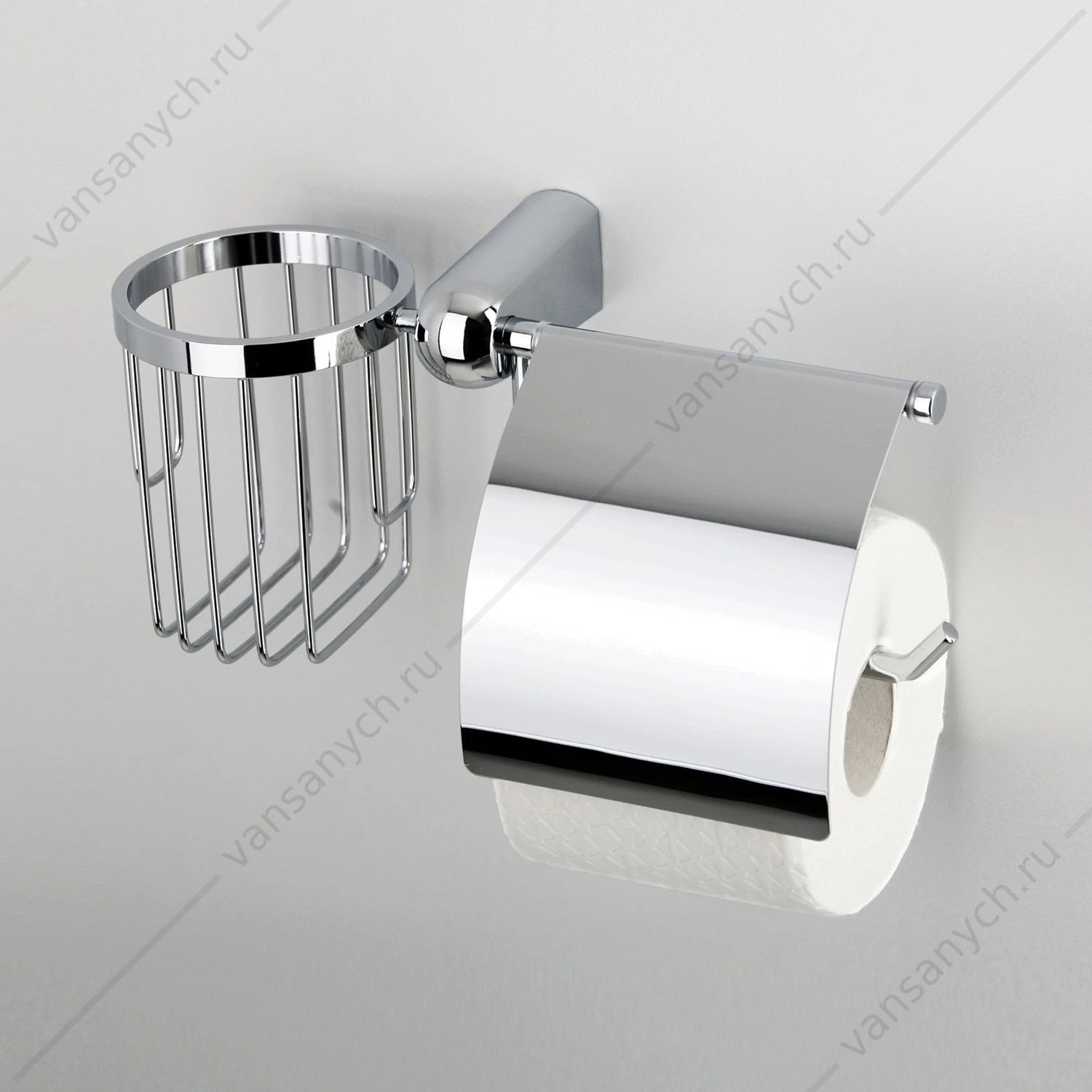 Держатель туалетной бумаги и освежителя, Berkel K-6800, Хром, K-6859