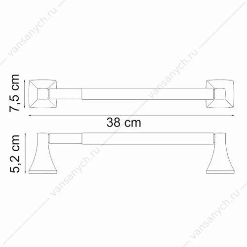 Держатель бумажных полотенец, Wern K-2500, Хром, K-2591