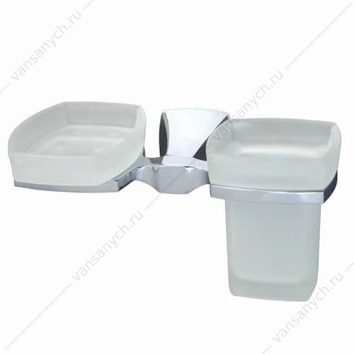 Держатель стакана и мыльницы, Wern K-2500, Хром, K-2526
