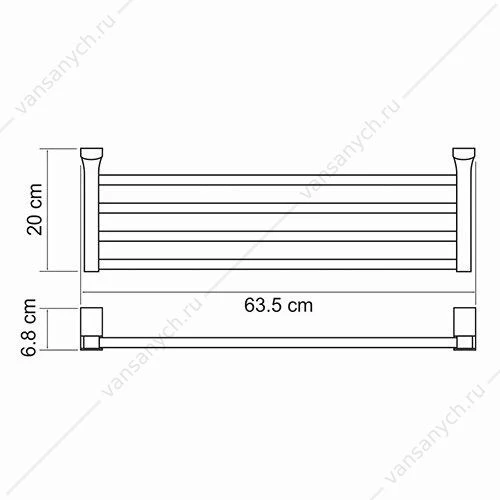 Полка для полотенец, Exter K-5200, бронза, K-5211