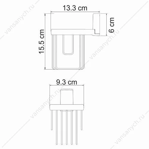 Держатель освежителя, Exter K-5200, бронза, K-5245