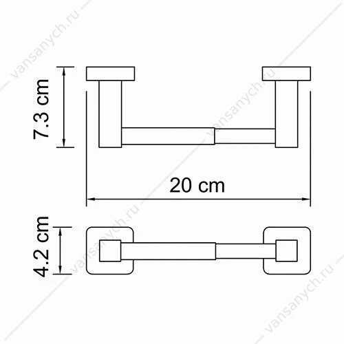 Держатель туалетной бумаги, Lippe K-6500, Хром, K-6522