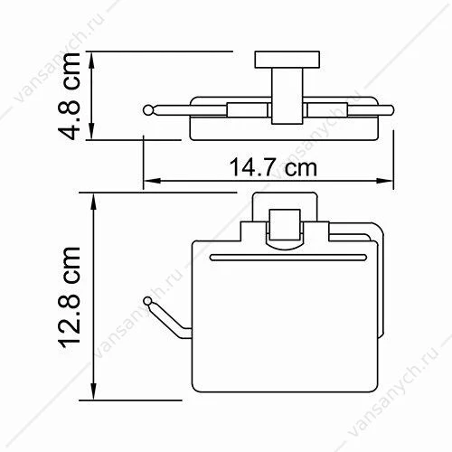 Держатель туалетной бумаги, Lippe K-6500, Хром, K-6525