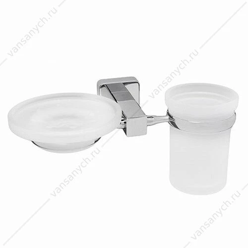Держатель стакана и мыльницы, Lippe K-6500, Хром, K-6526
