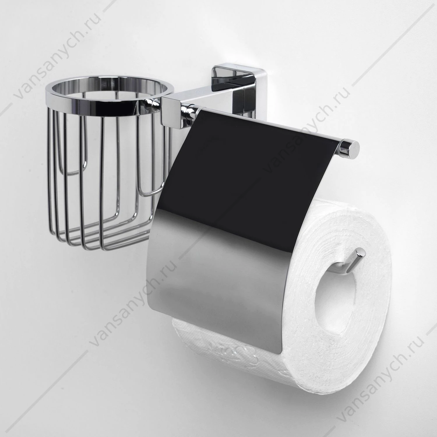 Держатель туалетной бумаги и освежителя, Lippe K-6500, Хром, K-6559