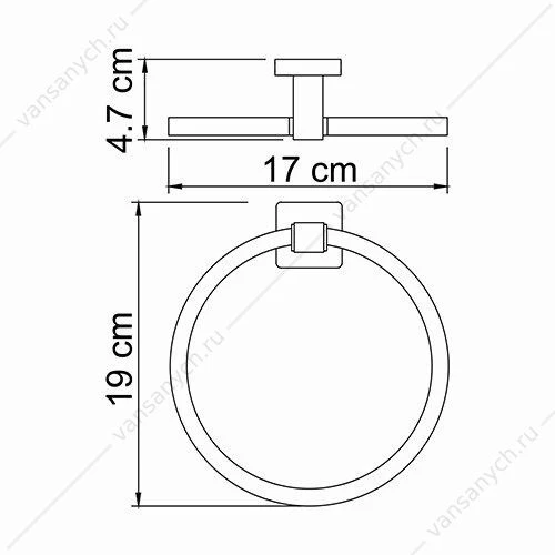 Держатель полотенец, Lippe K-6500, Хром, K-6560