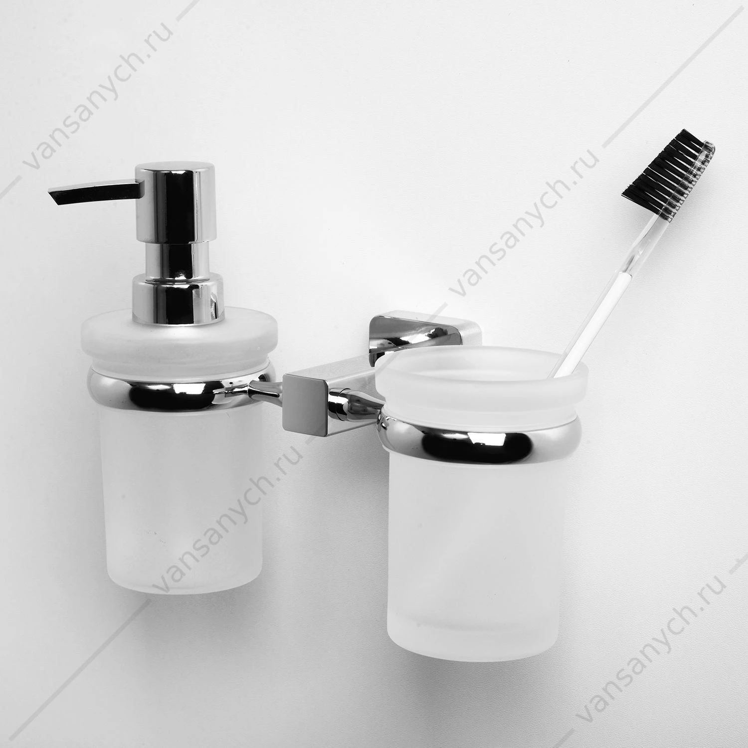 Держатель стакана и дозатора, Lippe K-6500, Хром, K-6589