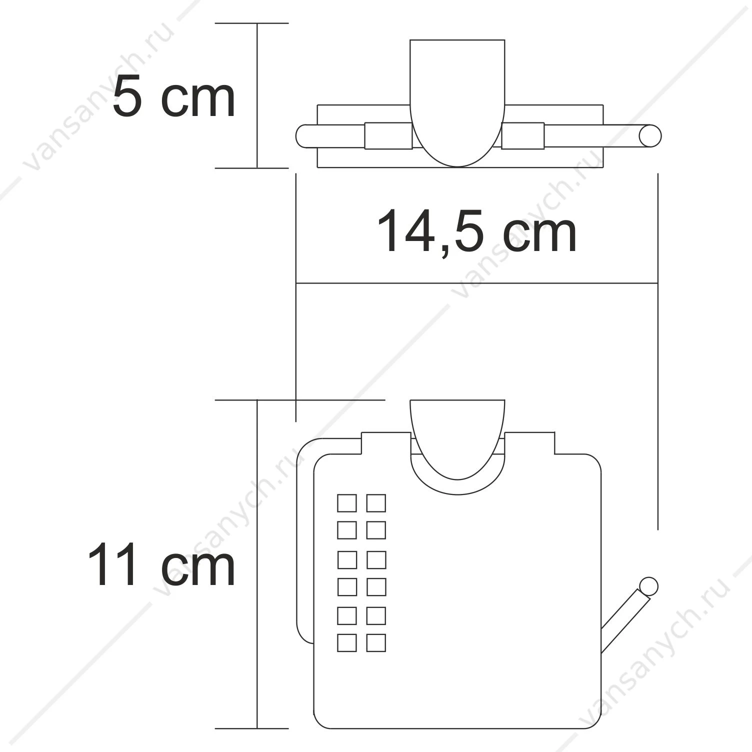 Держатель туалетной бумаги, Kammel K-8300, Хром, K-8325