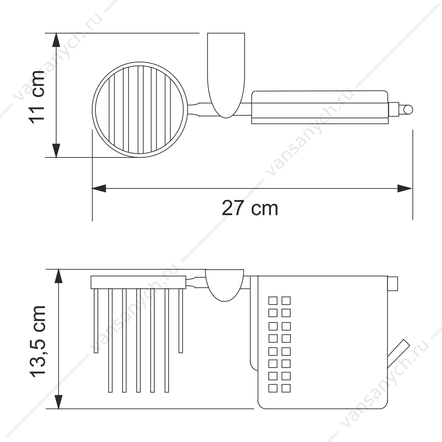 Держатель туалетной бумаги и освежителя, Kammel K-8300, Хром, K-8359