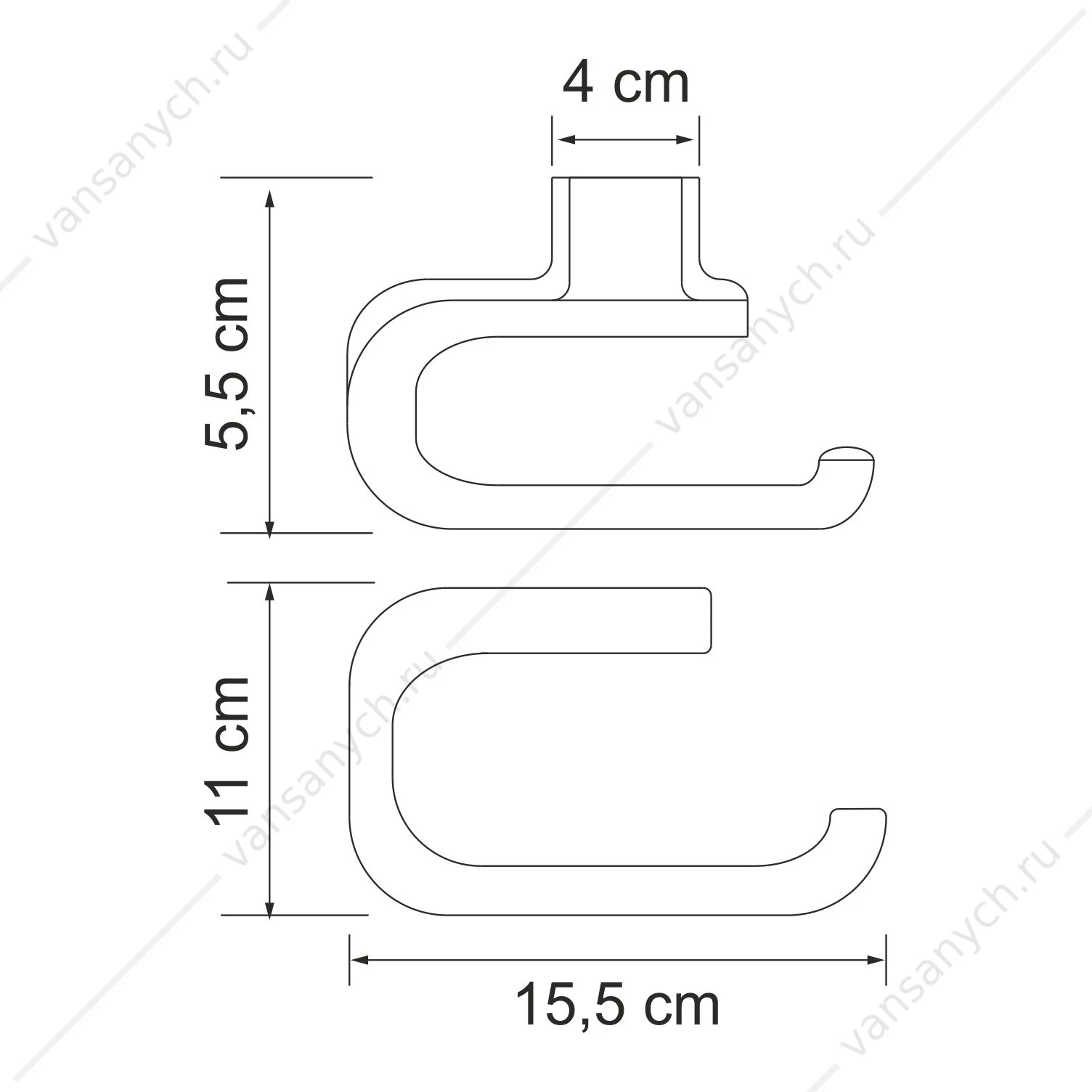 Держатель туалетной бумаги, Kammel K-8300WHITE, белый, K-8396WHITE