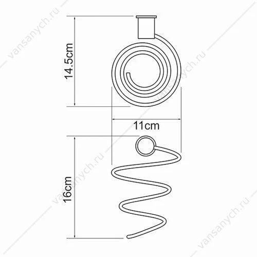 Держатель фена, Kammel K-8300WHITE, белый, K-1080WHITE