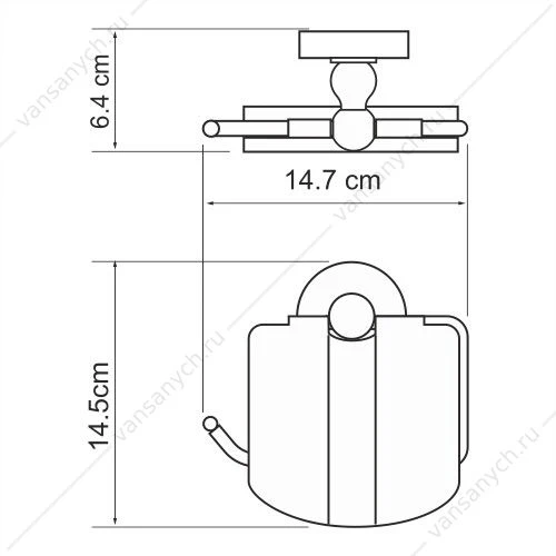 Держатель туалетной бумаги, Diemel K-2200, Хром, K-2225