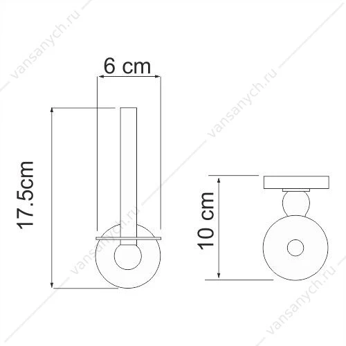 Держатель туалетной бумаги, Diemel K-2200, Хром, K-2297