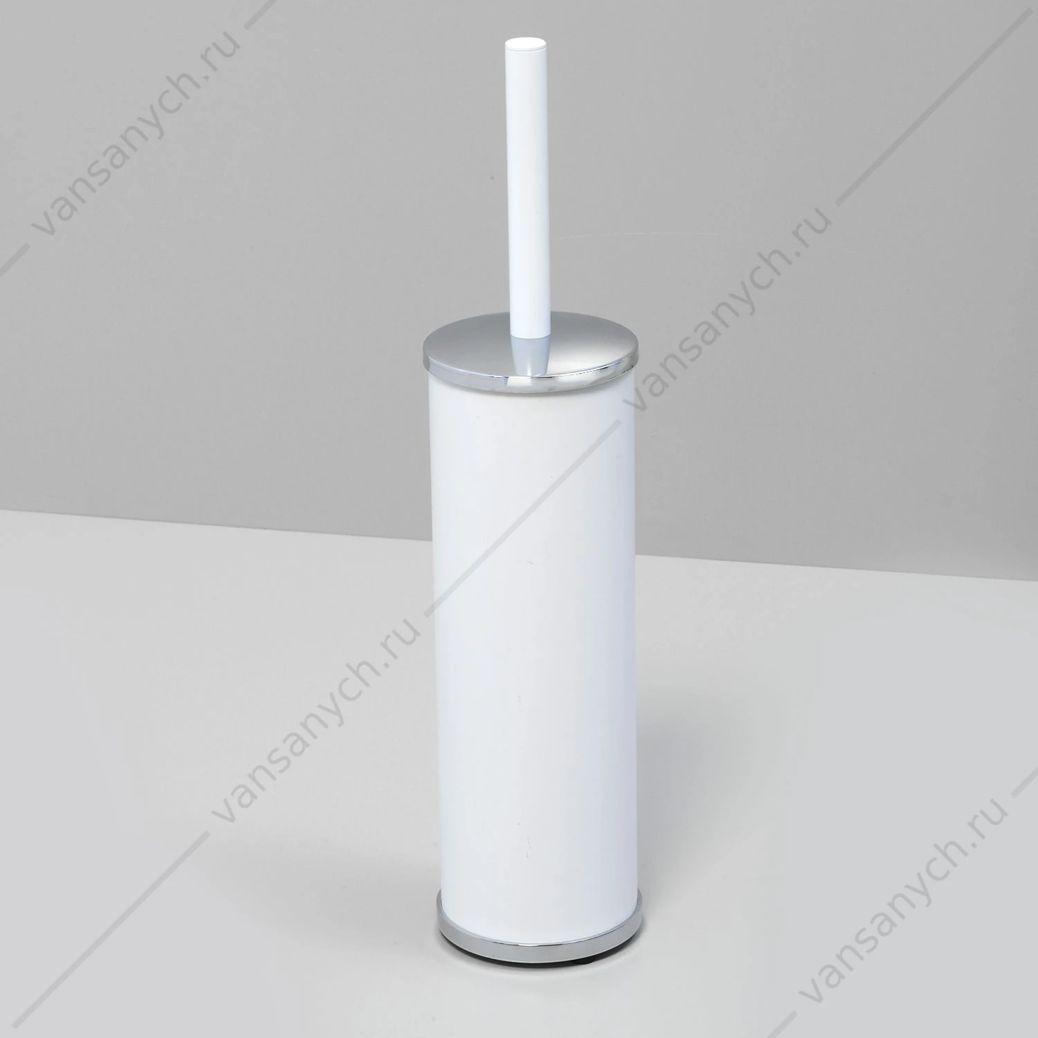 Щетка для унитаза напольная, белый, K-1027WHITE