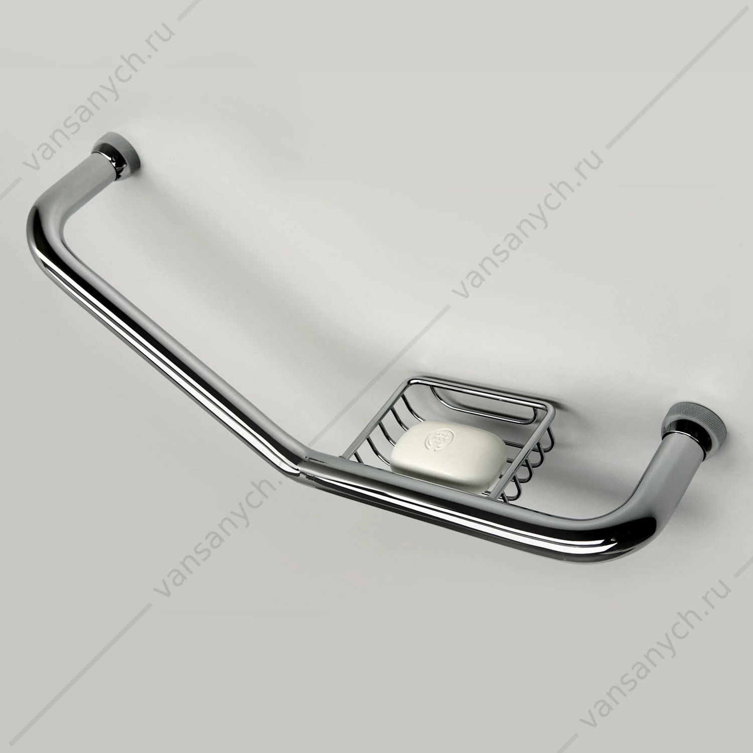 Поручень для ванной, Хром, K-1077Right