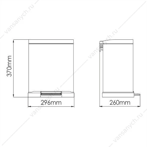 Ведро 12L, Хром, K-622