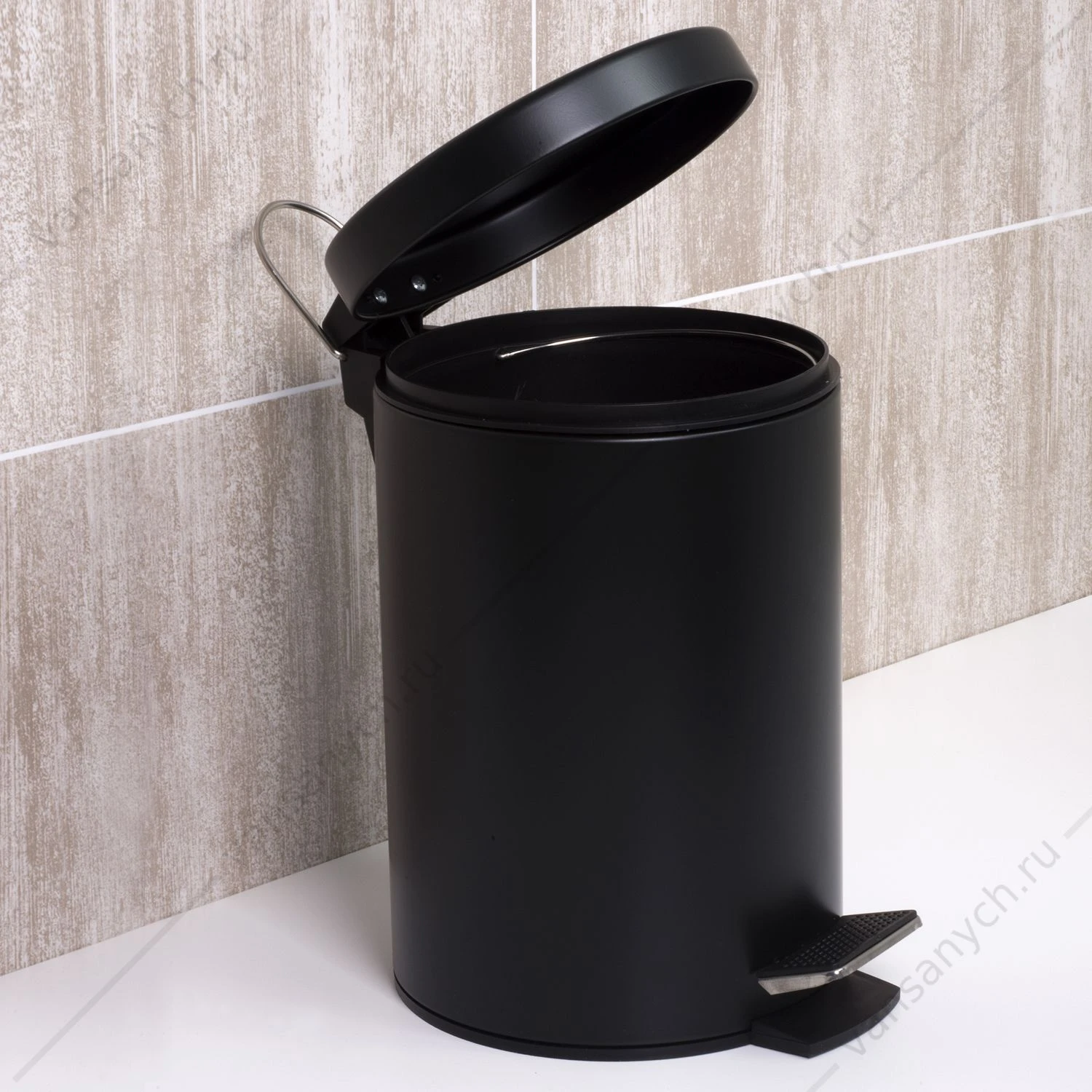 Ведро 5L, Elbe K-7200, черный, K-635BLACK