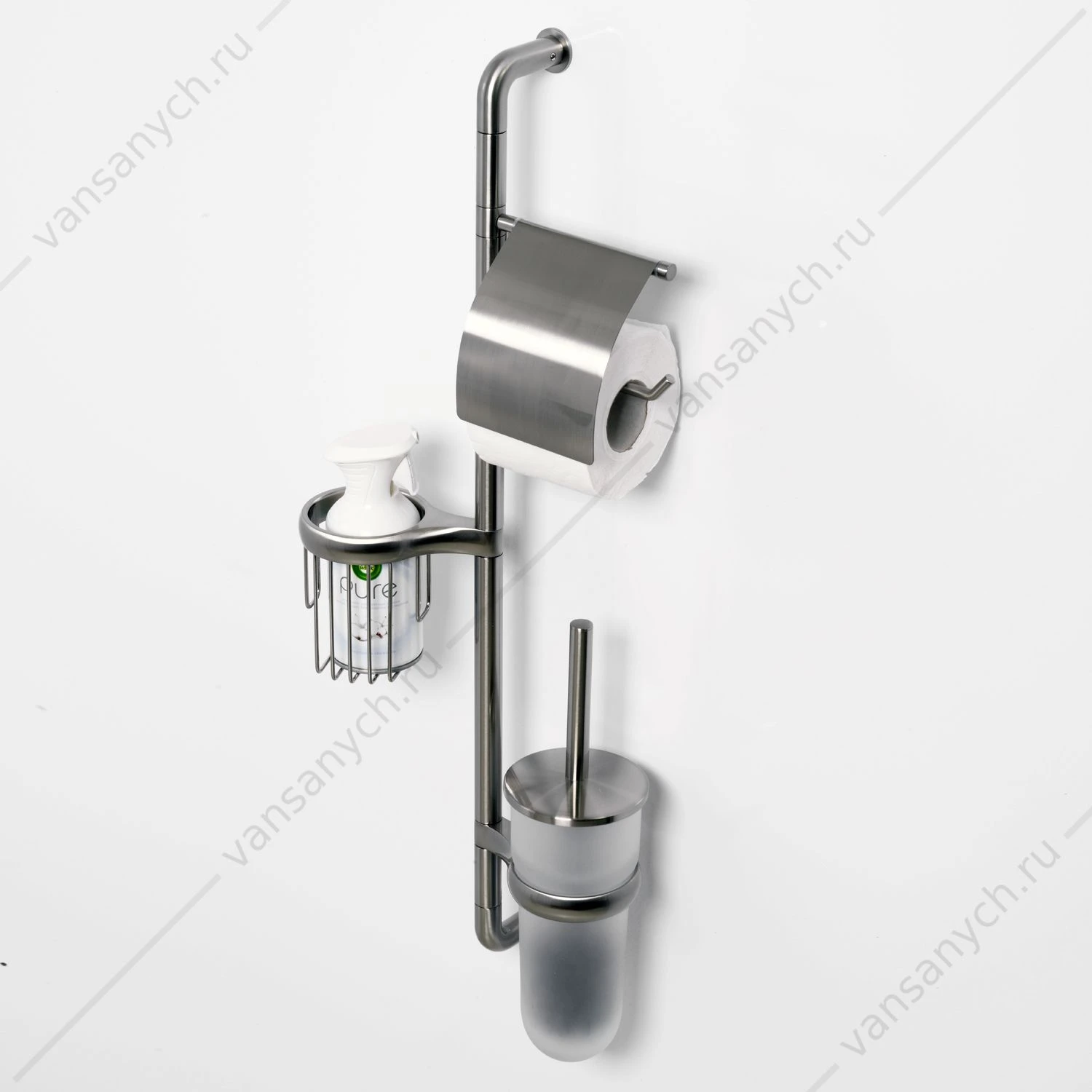 Стойка напольная комбинированная, Ammer К-7000, Никель, K-1448