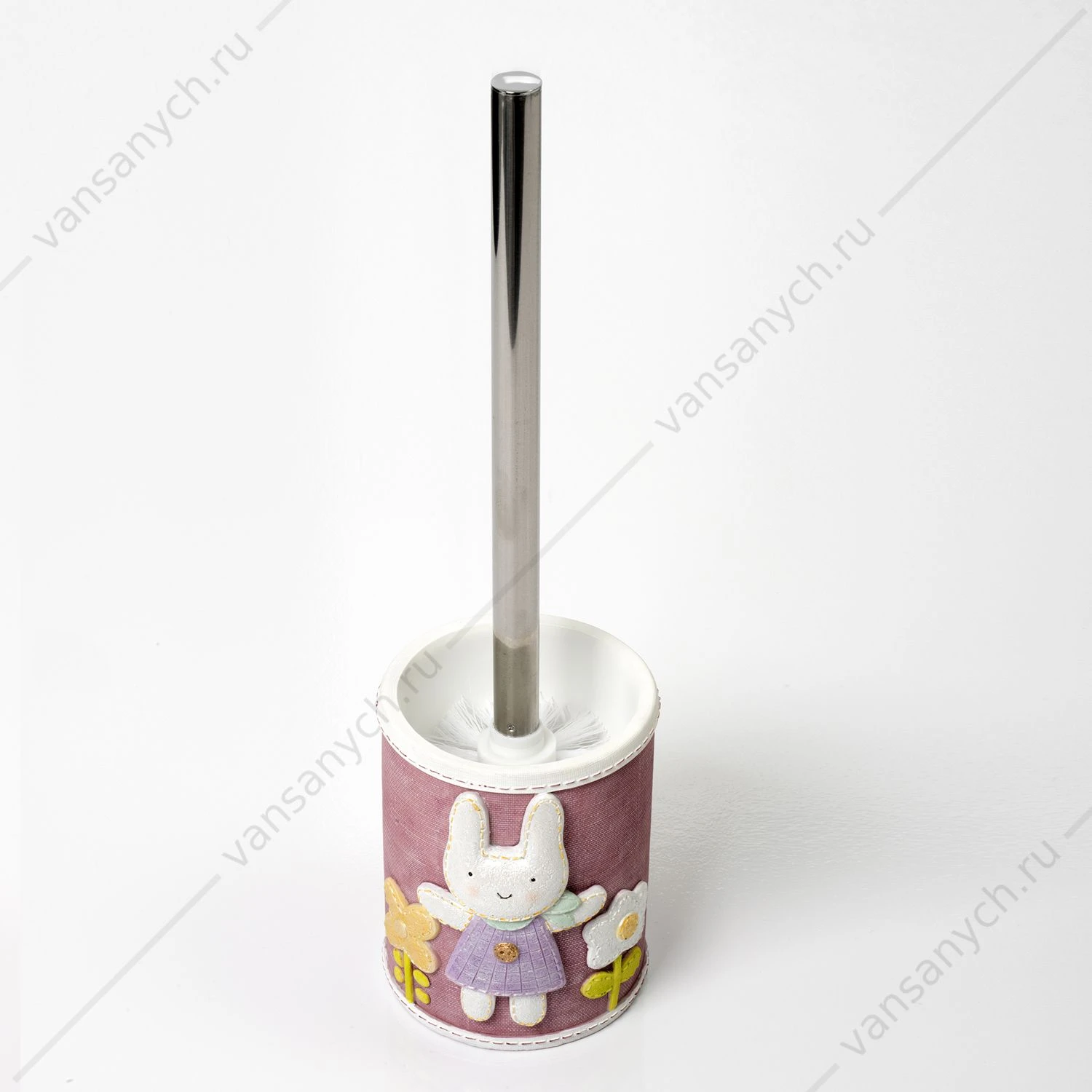 Щетка для унитаза, Ammer K-6400, розовый, K-6427