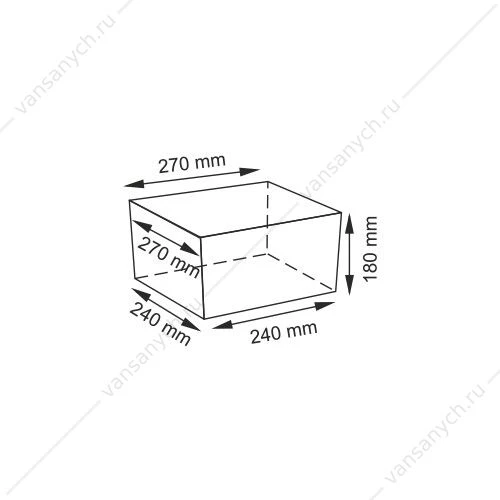 Плетеная корзина Dinkel WB-580-L, коричневый
