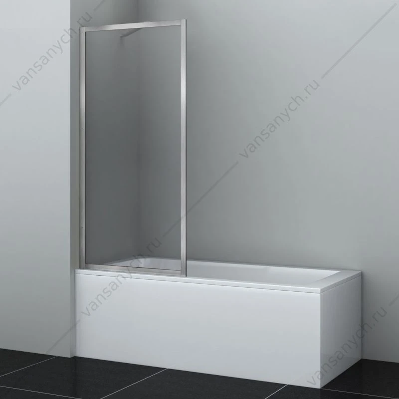 Шторка 80х160 на ванну Abens 20W01-80 BG Fixed WasserSchutzz профиль золото матовое
