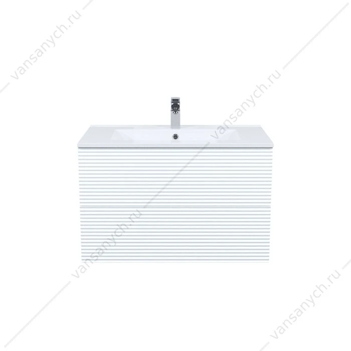 Тумба с раковиной 80 IDDIS Bild подвесная 2 ящика белая BIL80W0i95K