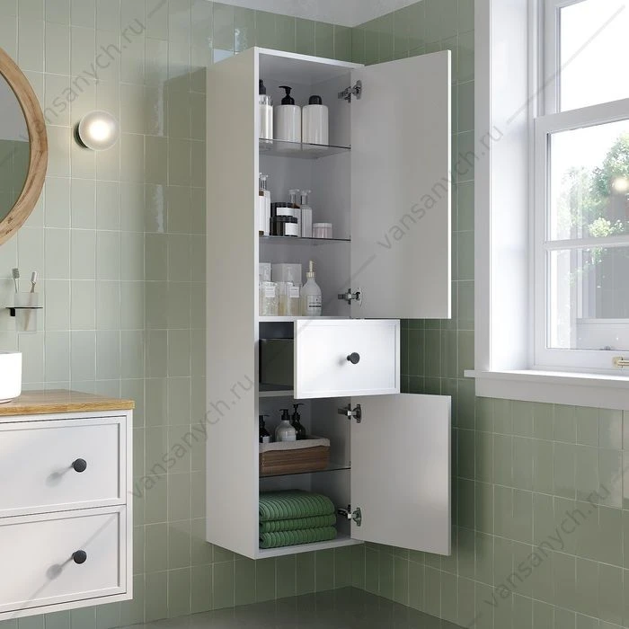 Пенал подвесной 40х30х150 IDDIS Torr белый TOR40W0i97