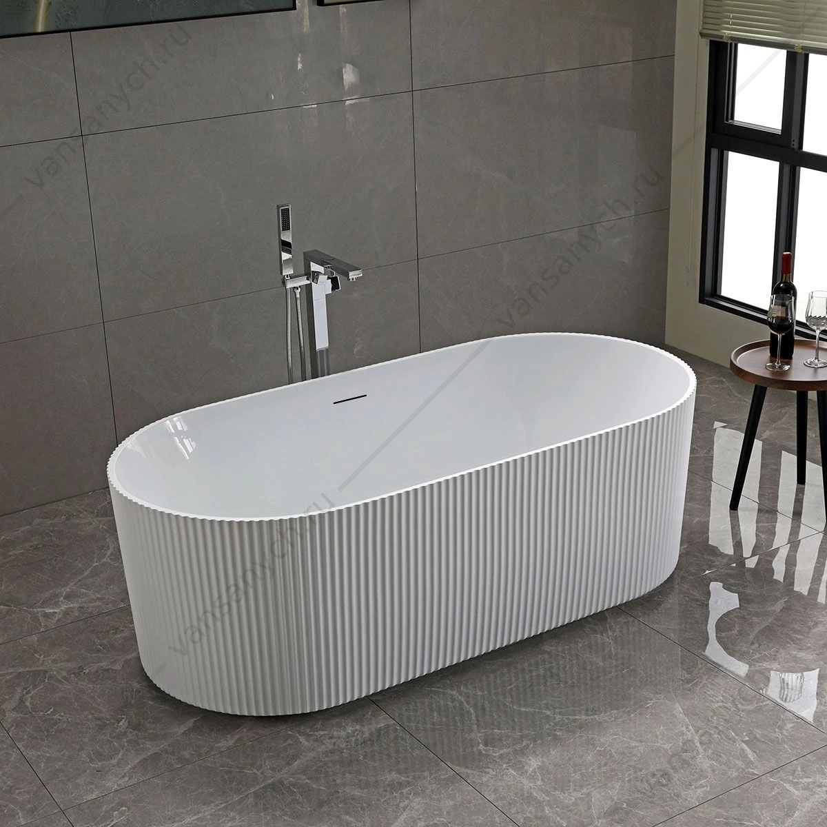 Ванна 170х80 акриловая отдельностоящая Vincea VBT-426-1700, белый