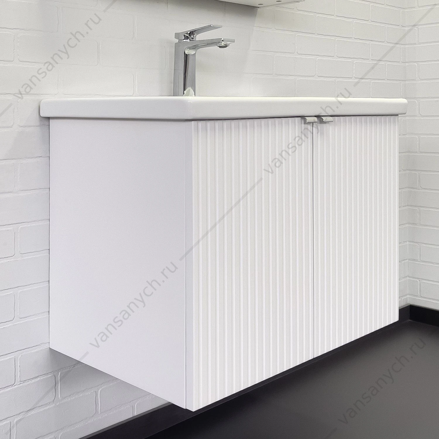 Тумба с раковиной 70см COMFORTY Лима-70П белый матовый раковина Como 70 00-00001284CF