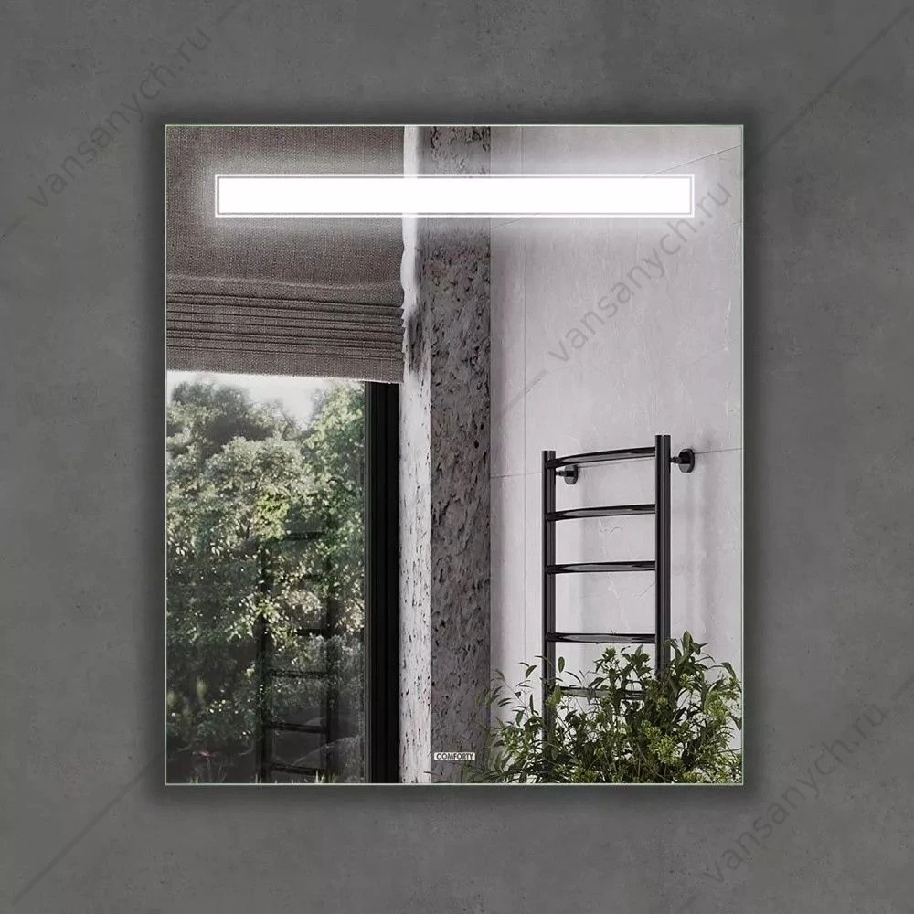 Зеркало 70х80 COMFORTY Астра-70 LED-подсветка, выключатель, 00-00014247CF