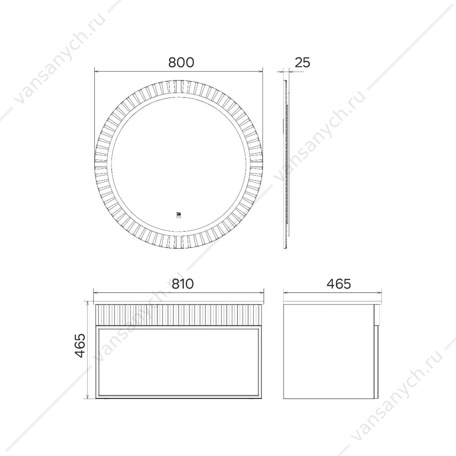 Тумба с раковиной 80 COMFORTY Мадрид-80 серый шёлк раковина COMFORTY 80E , 00-00018685CF