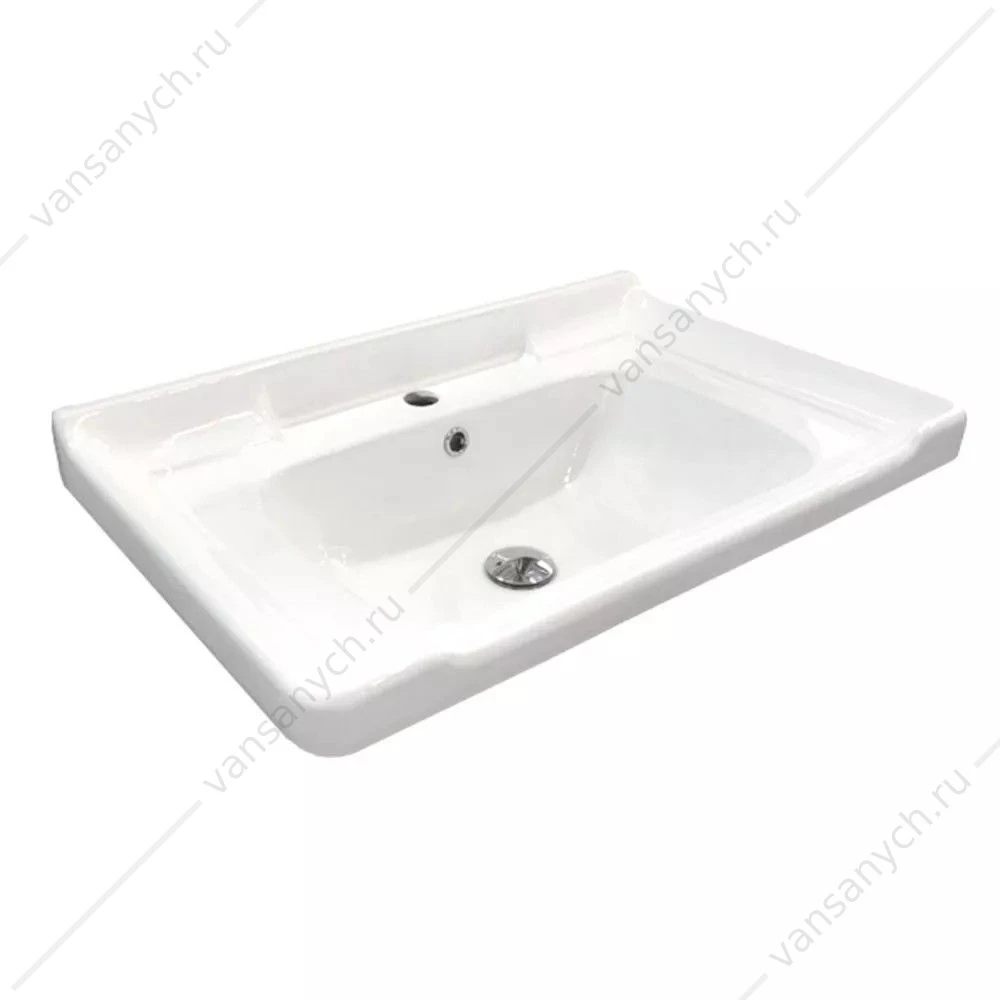 Тумба с раковиной 70 COMFORTY Рига-70 белый глянец с раковиной COMFORTY 9335-70, 00-00018684CF
