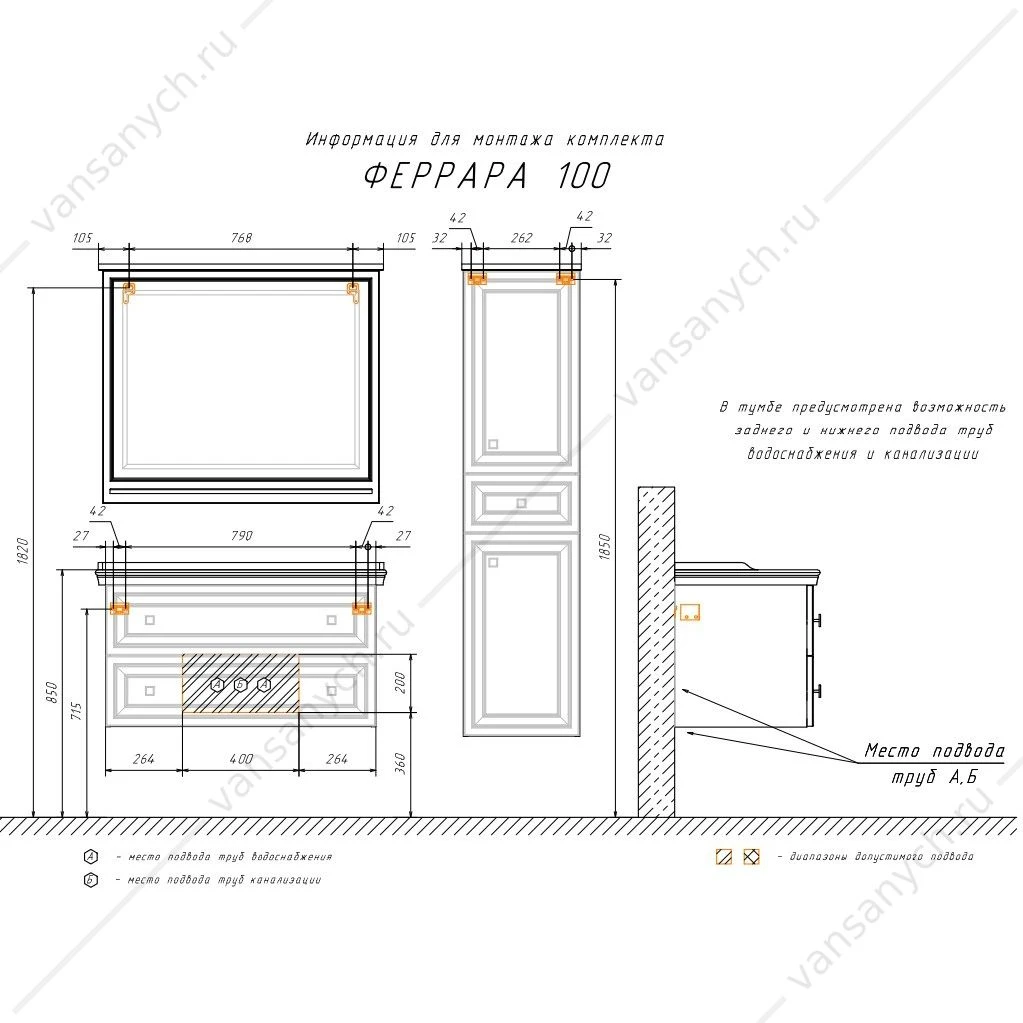 Тумба с раковиной 100 COMFORTY Феррара-100 белый глянец раковина COMFORTY 3310 , 00-00020308CF