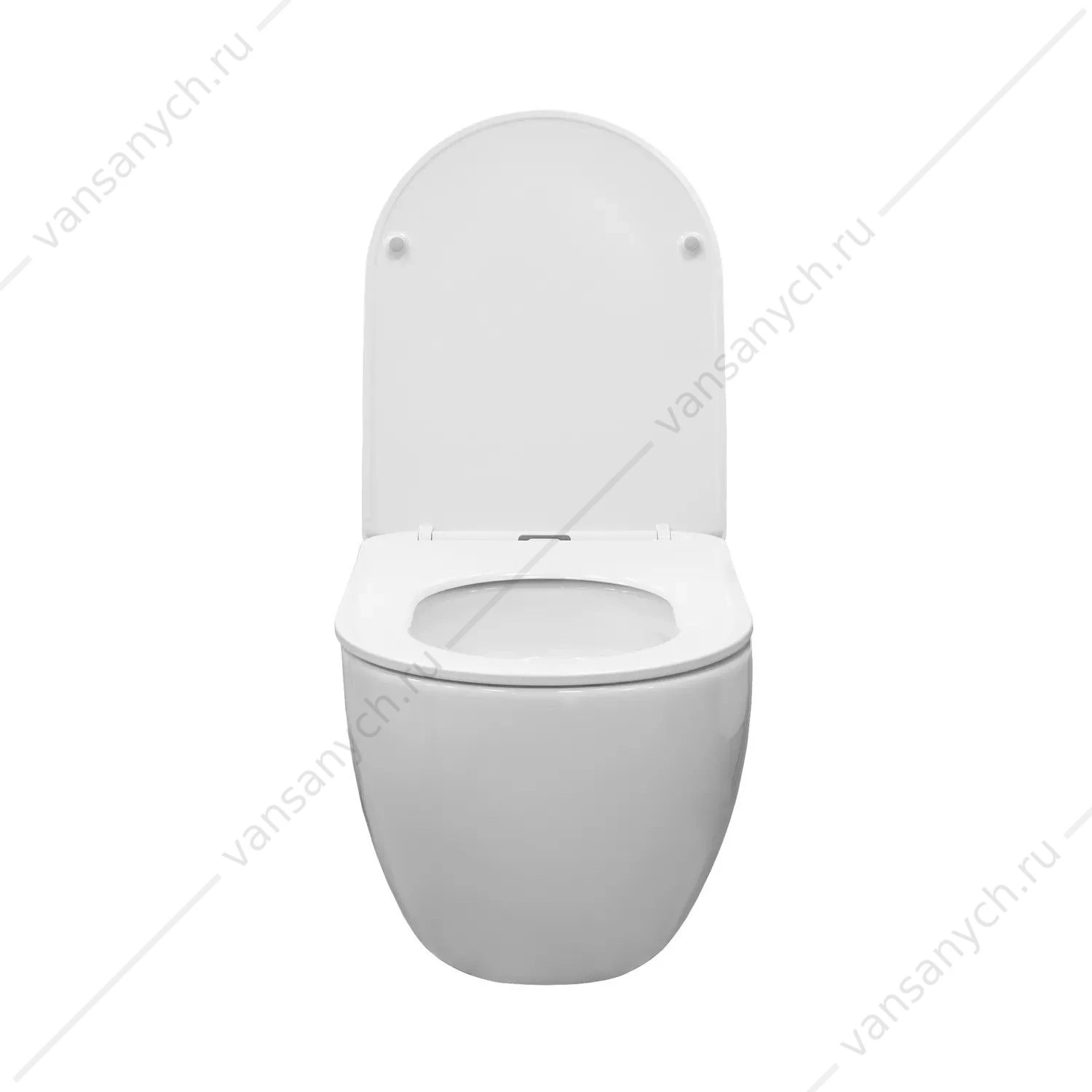 Унитаз безободковый смыв Торнадо с сиденьем микролифт, быстросъем COMFORTY CF40253T белый подвесной