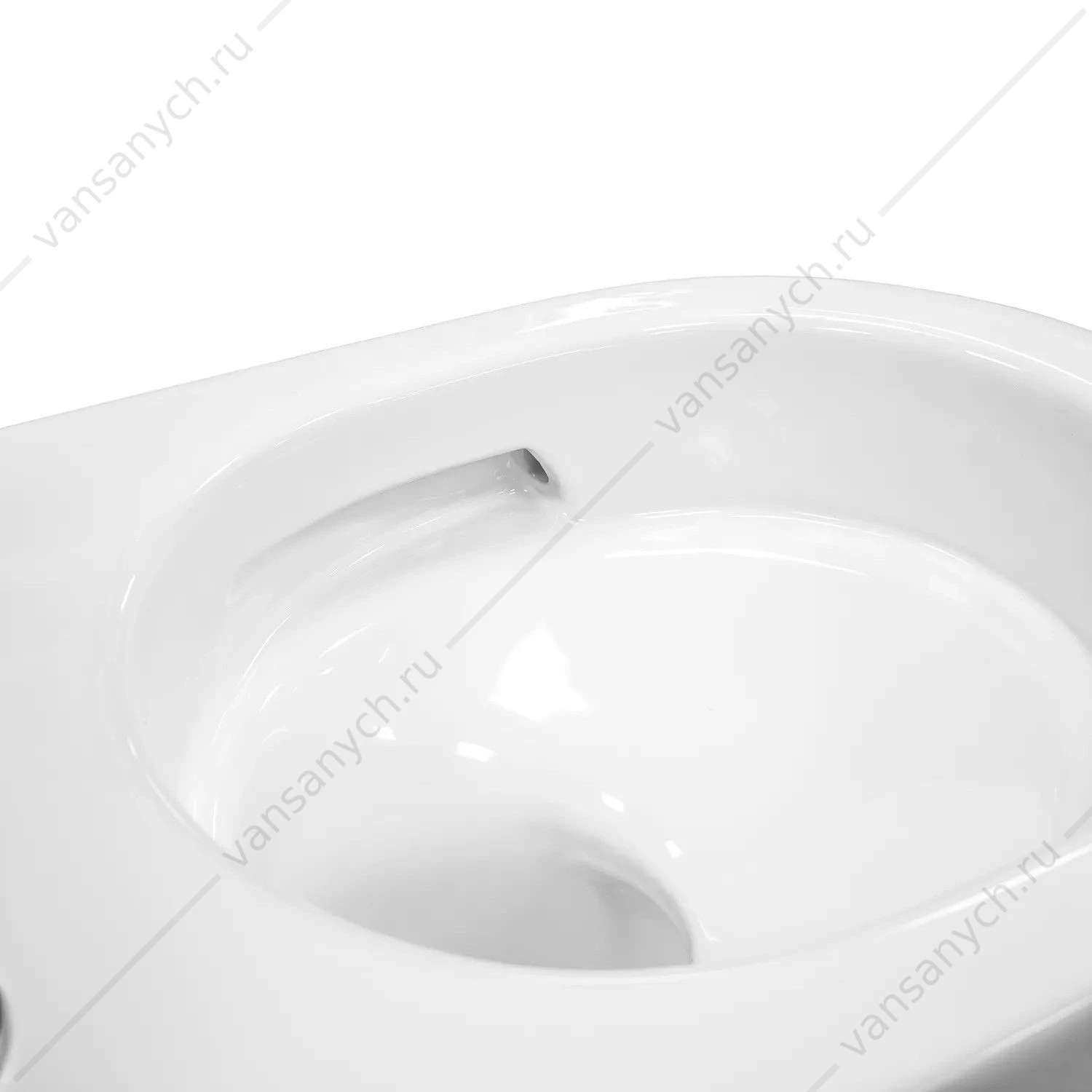 Унитаз безободковый смыв Торнадо с сиденьем микролифт, быстросъем COMFORTY CF40253T белый подвесной