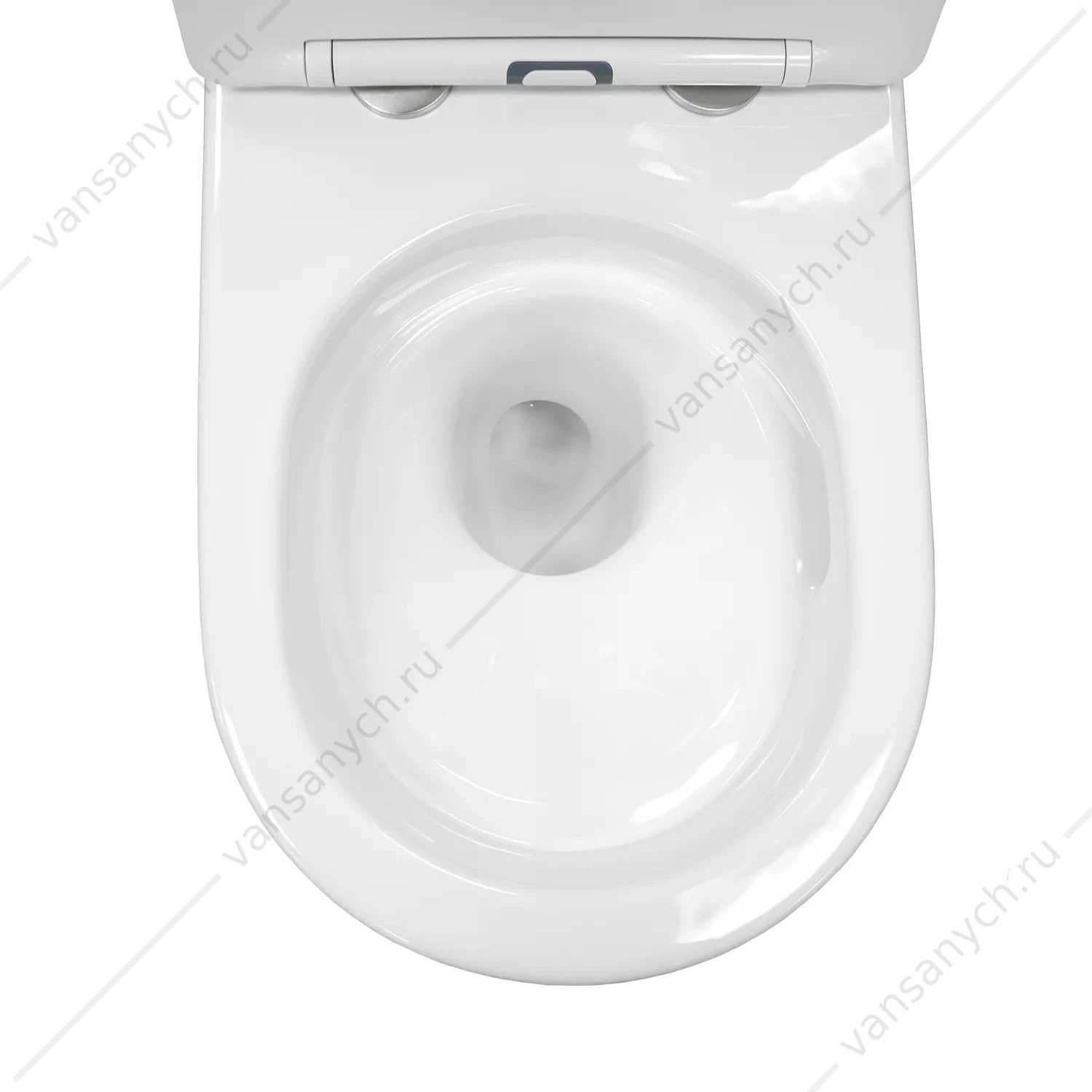 Унитаз безободковый смыв Торнадо с сиденьем микролифт, быстросъем COMFORTY CF40253T белый подвесной